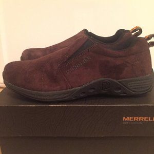 Merrell Kids Jungle Moc Brown Black Big Boys 4W